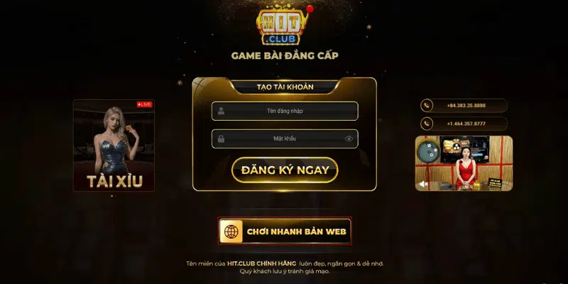 Hit Club - Cổng game bài giải trí lý tưởng dành cho cược thủ