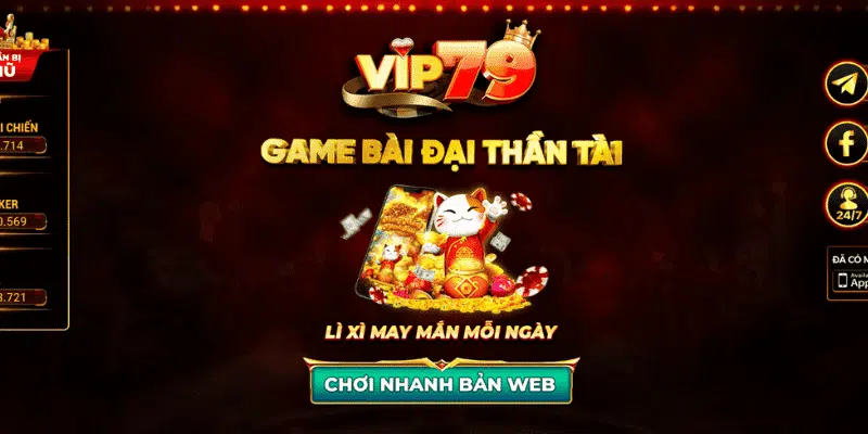 Vip79 - Cổng game bài ăn tiền uy tín với kho game hấp dẫn